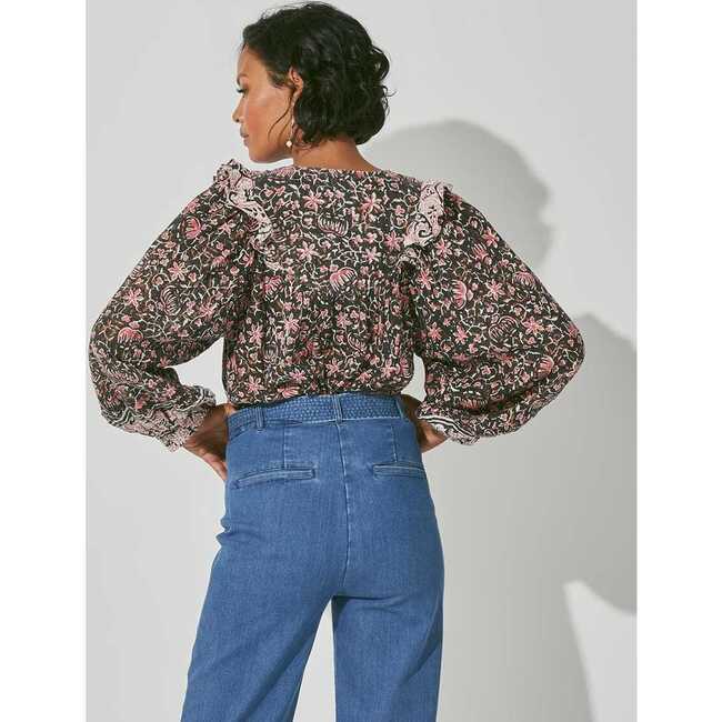 Brynlee Blouse, Fan - Blouses - 3