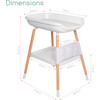 Deluxe Diaper Changing Table (Changing Pad Included) - Changing Tables - 6