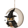 Witchy Owl on Moon Paper Mache - Accents - 1 - thumbnail