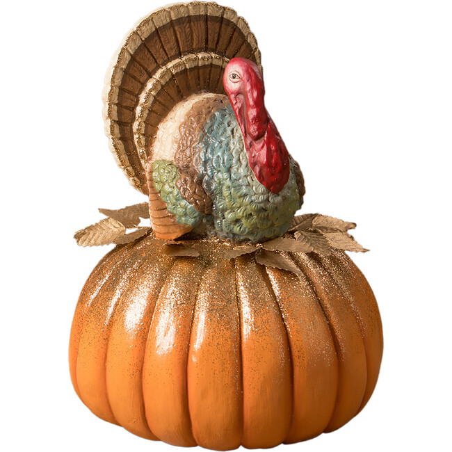 Traditional Turkey On Pumpkin - Accents - 1