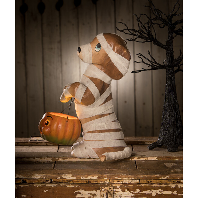 Mummy Puppy Paper Mache - Accents - 2
