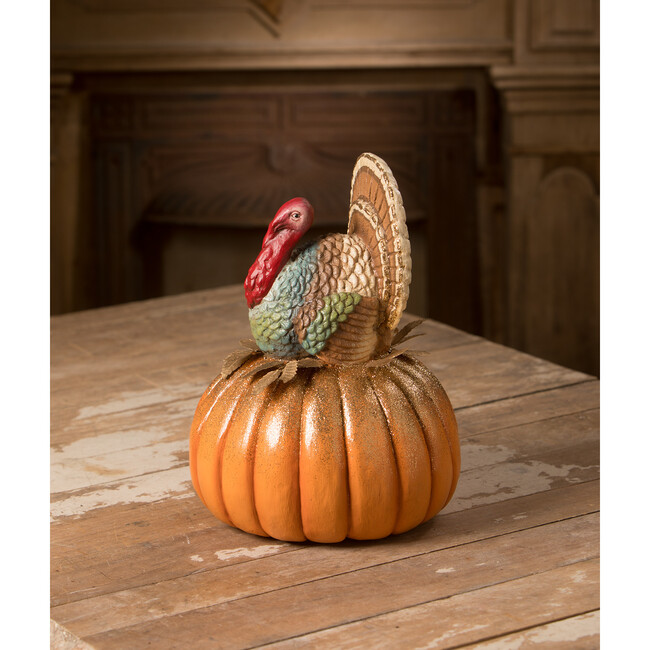 Traditional Turkey On Pumpkin - Accents - 3