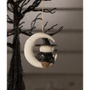 Witch Owl on Moon Ornament - Accents - 2