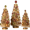 Fall Polka Dot Bottle Brush Trees, Set of 3 - Accents - 1 - thumbnail