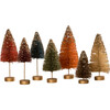 Fall Bottle Brush Trees, Set of 7 - Accents - 1 - thumbnail