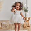 Eyelet Bodysuit & Headband Set, Ivory - Mixed Apparel Set - 2