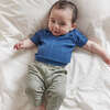 Sweater Top & Woven Pant Set, Blue - Mixed Apparel Set - 2
