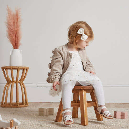 Bomber Jacket, Top & Legging Pant Set, Tan - Mixed Apparel Set - 2