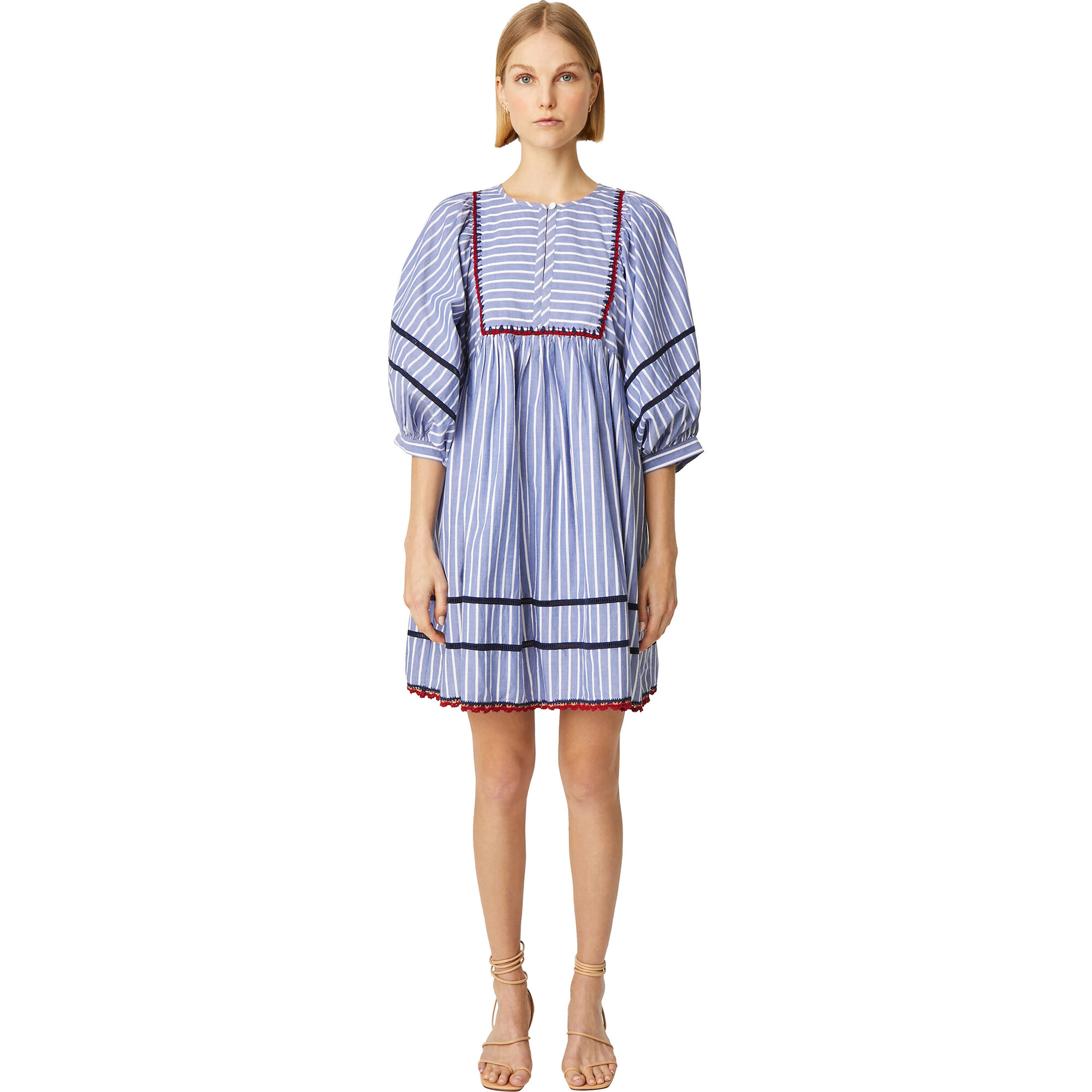 Women's Jaques Dress, Yacht Stripe - Dresses - 1