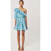 Women's Ozzie Dress, Aqua Lotus Mini - Dresses - 2