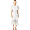 Women's Claude Dress, White Heart Eyelet - Dresses - 1 - thumbnail