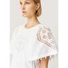 Women's Claude Dress, White Heart Eyelet - Dresses - 4