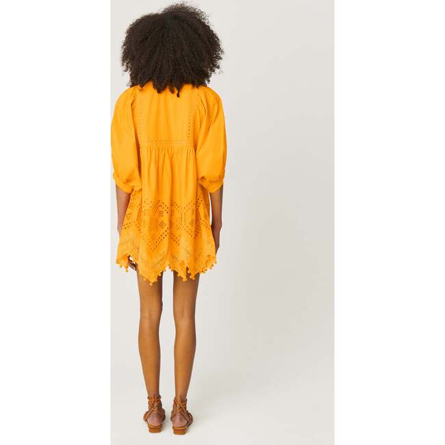 Women's Carla Dress, Mango Heart Eyelet - Dresses - 4
