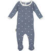 Sun Print Footie, Blue - Footie Pajamas - 1 - thumbnail