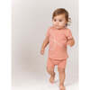 Spiral Stitch Short Set, Orange - Mixed Apparel Set - 2