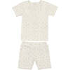 Leaves & Branches Two-Piece Set, White - Mixed Apparel Set - 1 - thumbnail