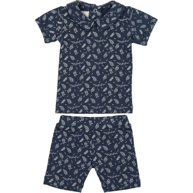 Leaves & Branches Two-Piece Set, Blue