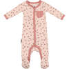 All Over Floral Footie, Pink - Footie Pajamas - 1 - thumbnail