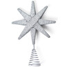 Silver Beaded Star Large Tree Topper - Tree Toppers - 1 - thumbnail