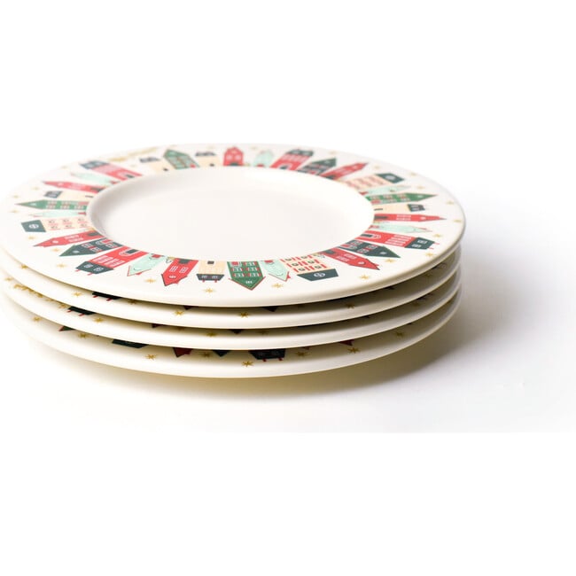 Flying Santa Rimmed Dinner Plate, Set of 4 - Tableware - 3