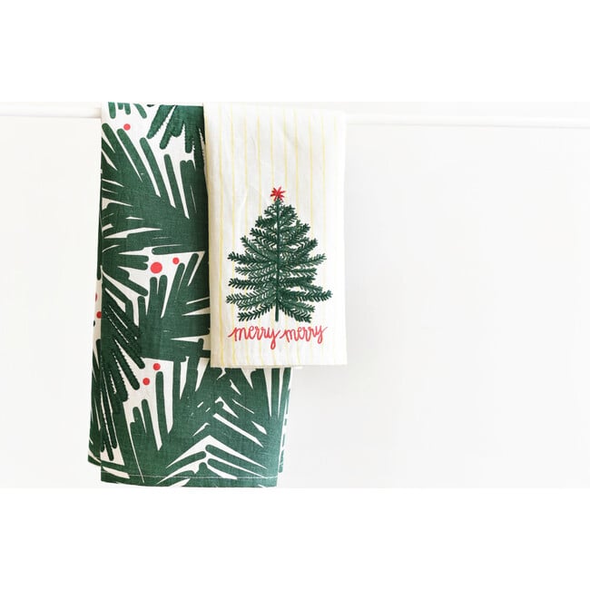 Balsam and Berry Holiday Hand Towels, Set of 2 - Towels - 2