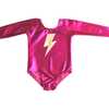 Super Hero Lightning Bolt Costume Set - Pink & Gold Long Sleeve (excludes cape) - Costumes - 5