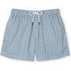 Mens Swim Trunks, Blue Majolica - Swim Trunks - 1 - thumbnail