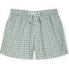 Mens Swim Trunks, Green Majolica - Swim Trunks - 1 - thumbnail