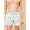 Mens Swim Trunks, Blue Green Coral - Swim Trunks - 3