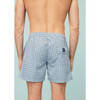 Mens Swim Trunks, Blue Majolica - Swim Trunks - 3