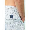 Mens Swim Trunks, Light Blue Sea Animals - Swim Trunks - 4