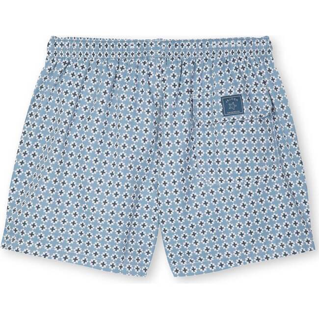 Mens Swim Trunks, Blue Majolica - Swim Trunks - 5