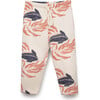 Organic Pima Cotton Sweatpants, Whale - Sweatpants - 1 - thumbnail