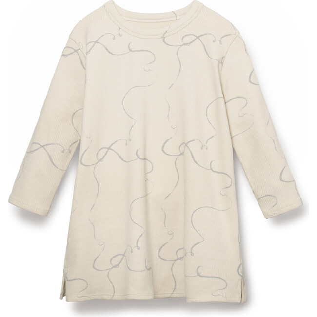 Organic Pima Cotton Print Kids Dress, Breeze