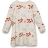 Organic Pima Cotton Print Kids Dress, Peace - Dresses - 1 - thumbnail