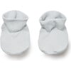 Organic Pima Cotton Baby Booties, Blue - Booties - 1 - thumbnail