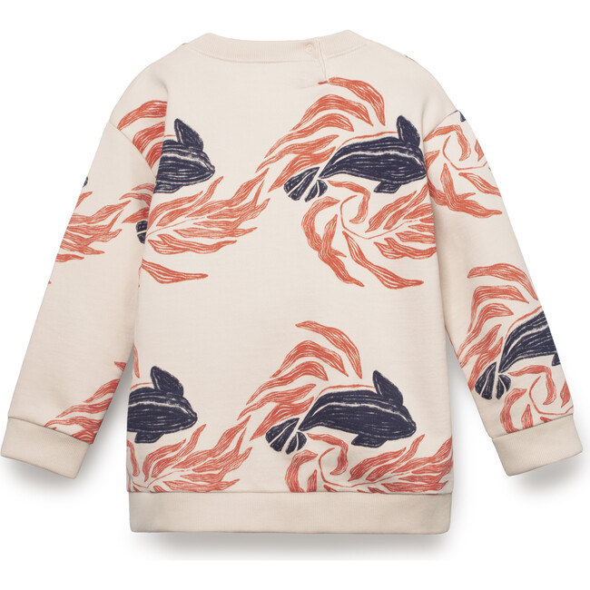 Organic Pima Cotton Print Sweatshirt, Whale - Sweatshirts - 2