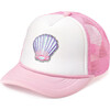 Seashell Patch Hat, Pink - Hats - 1 - thumbnail