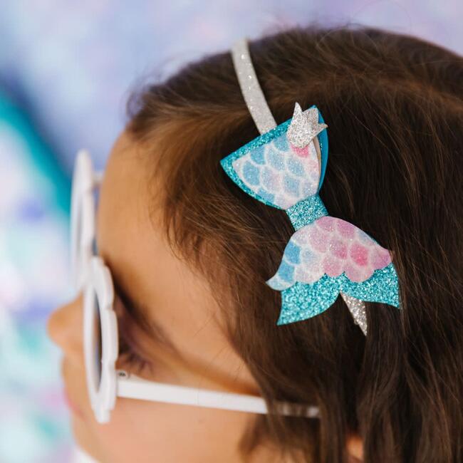 Mermaid Bow Hard Headband, Multi - Hair Accessories - 2