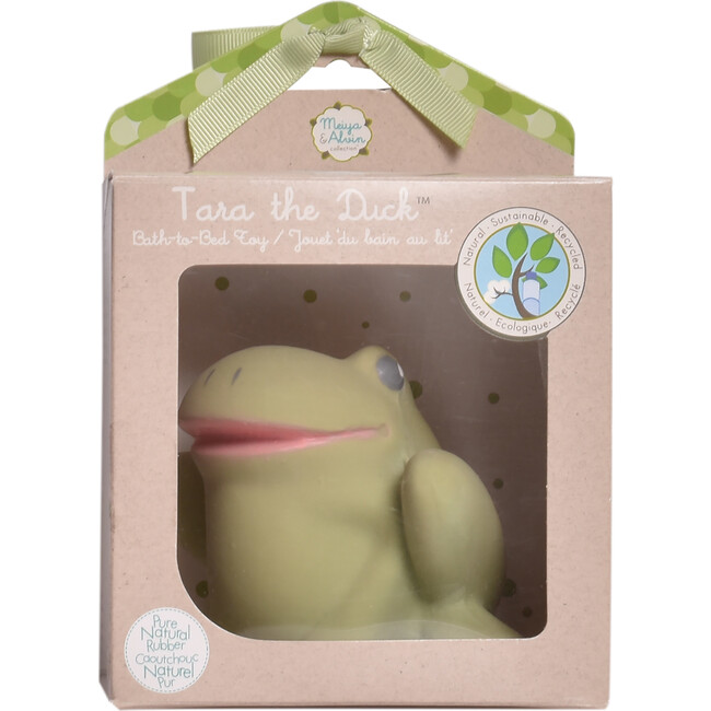 Gemba the Frog Natural Organic Rubber Teether, Rattle & Bath Toy - Bath Toys - 4