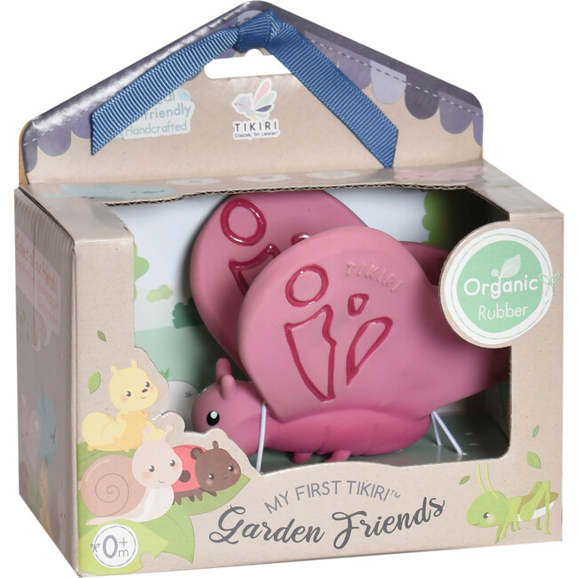 Butterfly Natural Organic Rubber Teether, Rattle & Bath Toy - Bath Toys - 4
