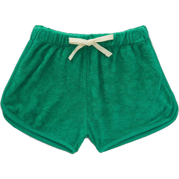 Terry Cloth Track Shorts, Grass