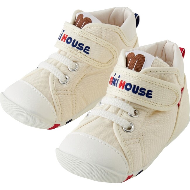 Classic High-Top First Walker Shoes, White - Sneakers - 1