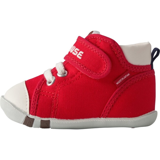 Classic High-Top First Walker Shoes, Red - Sneakers - 4