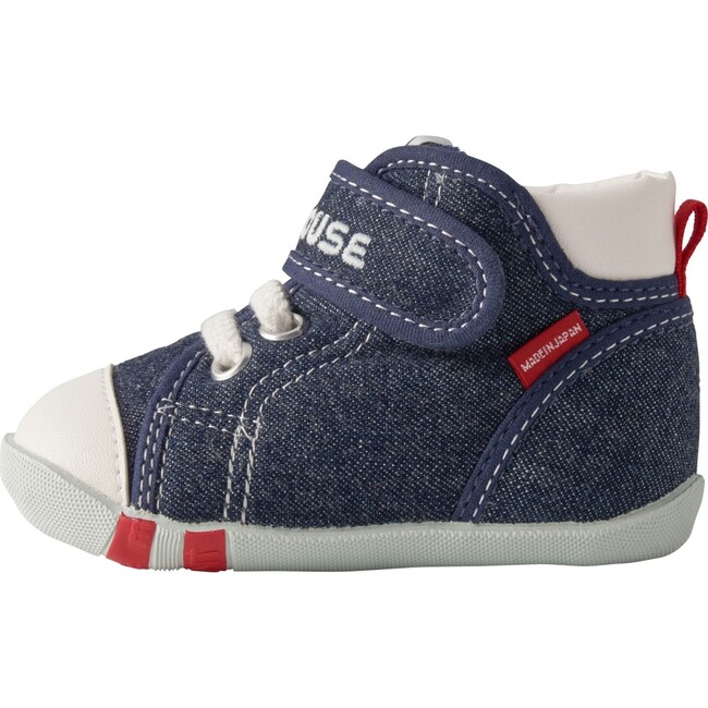 Classic High-Top First Walker Shoes, Indigo - Sneakers - 4