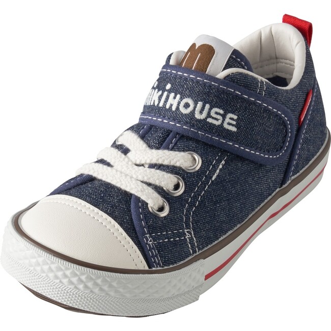Classic Low-Top Kids’ Shoes, Indigo - Sneakers - 8