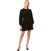 Women's Ella Dress, Black Velvet - Dresses - 1 - thumbnail