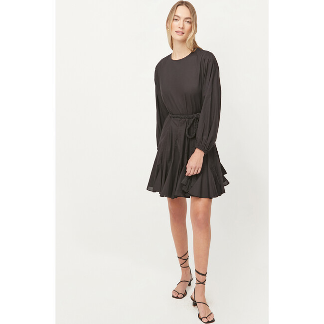 Women's Ella Dress, Black Velvet - Dresses - 3