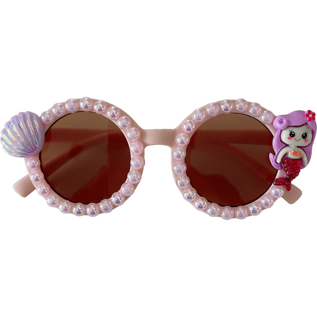 Sweet Mermaid Alina Round Sunnies, Pink - Sunglasses - 1