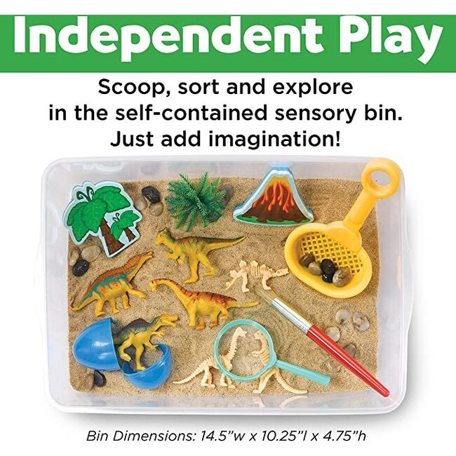 Sensory Bin Dinosaur Dig - Activities - 5